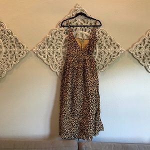 ASOS leopard midi dress
